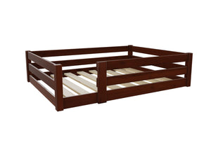 Necton Toddler Floor Bed Finished in Stained Mahogany