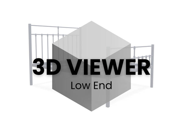 Lauren Low End Metal Bed Frame 3D Model