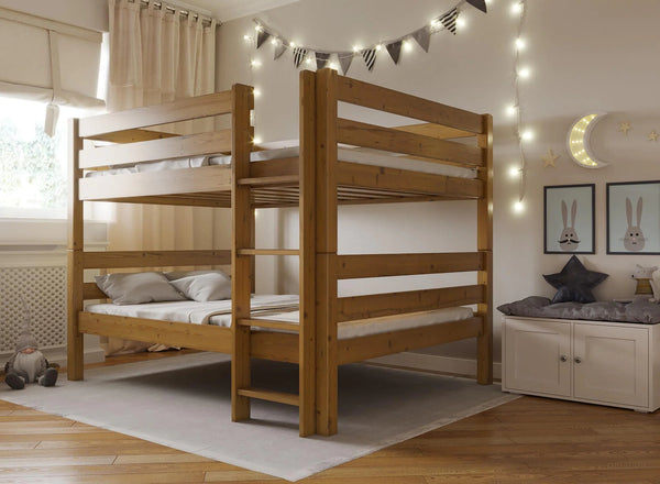 Double Wooden Bunk Bed with right hand ladder