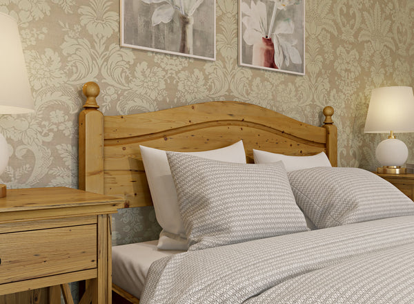 Denver Wooden Bed (Head) in Antique Wax