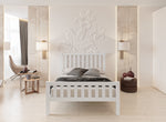 Shelton Bed in White Finish
