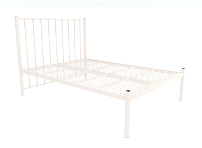 Norfolk Wrought Iron Bed (Low) in Ivory