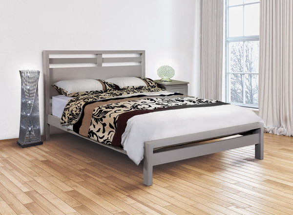 Tottingham Wooden Bed in Grey