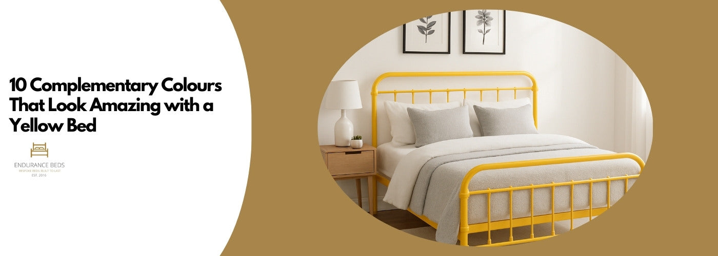 10 Colours that look good with a yellow bed