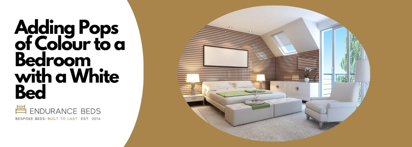 Adding colour to a white bedroom