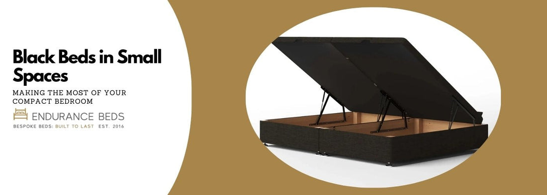 Black Beds in Small Spaces