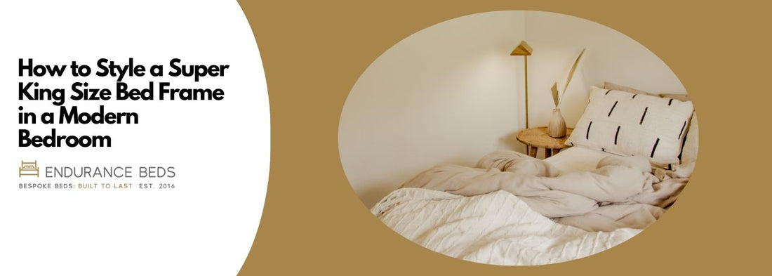How to style a super king size bed frame