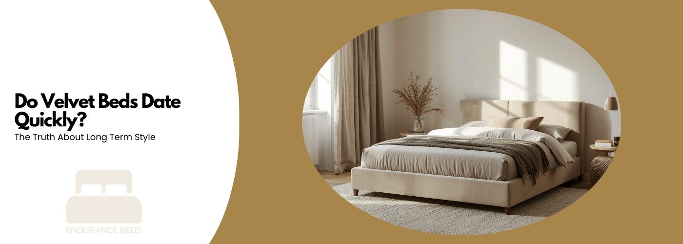 velvet bed in a bedroom design in a timeless style