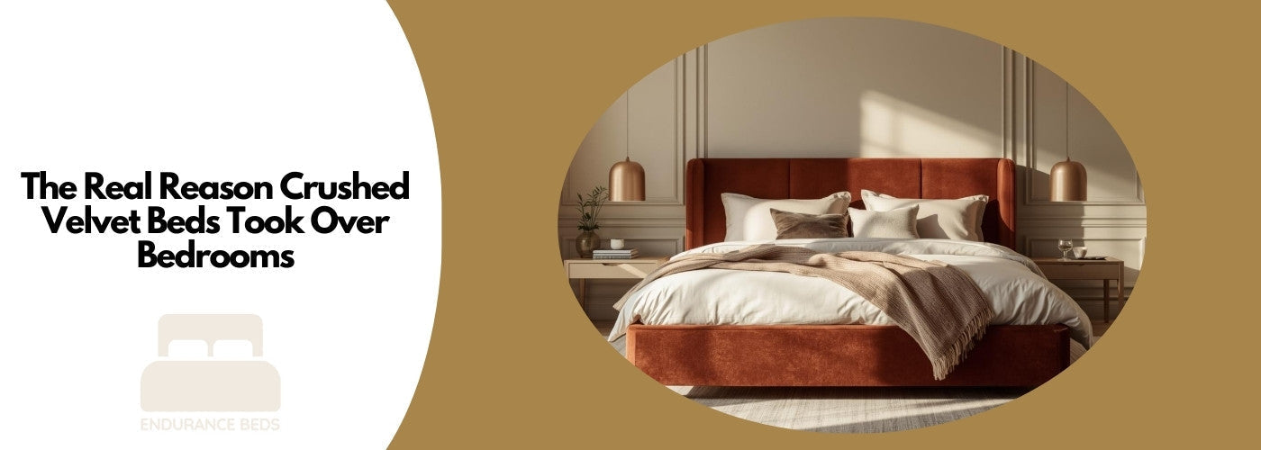 The real reason crushed velvet beds took over bedrooms