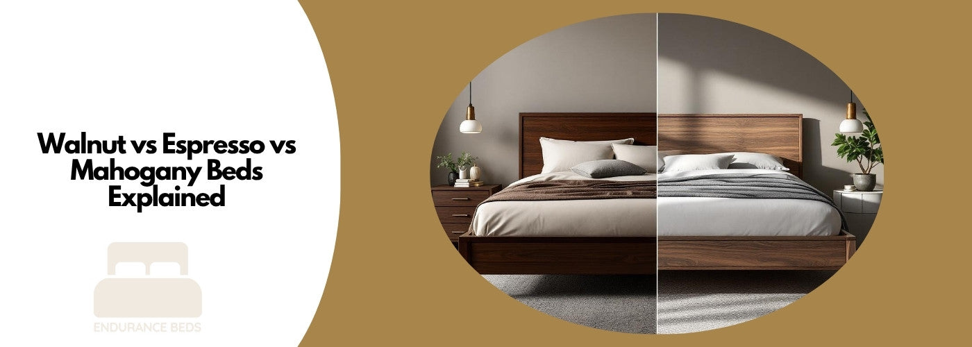 Walnut vs Espresso vs Mahogany Beds Explained
