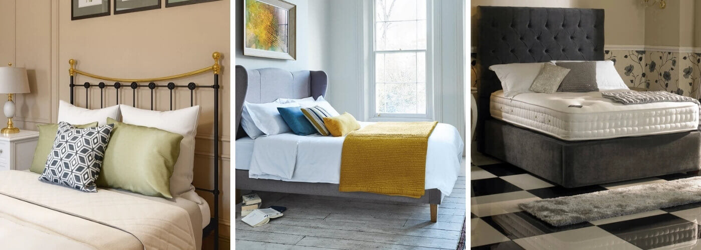 Small Double Fabric Bed | Bespoke Bed Frame
