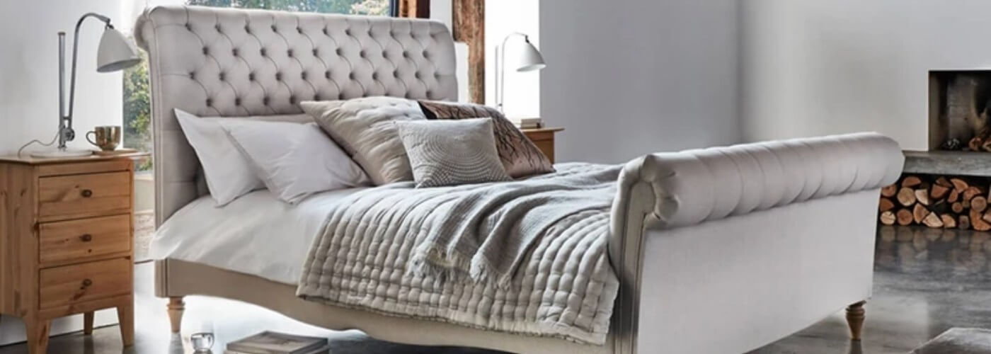 Fabric Roll Top Bed