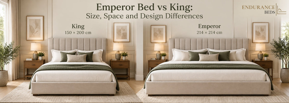Emperor Bed vs King: Size, Space and Design Differences