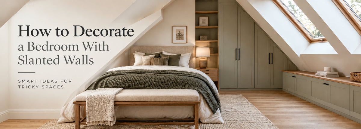 How to Decorate a Bedroom With Slanted Walls