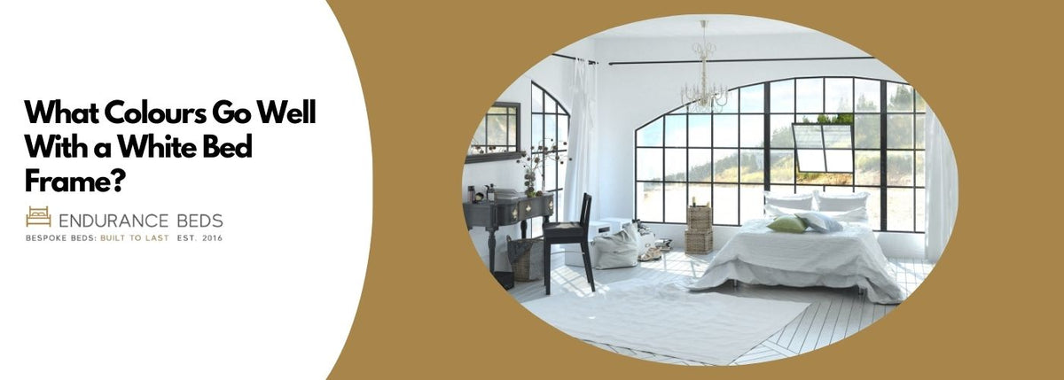 what colours go well with a white bed frame