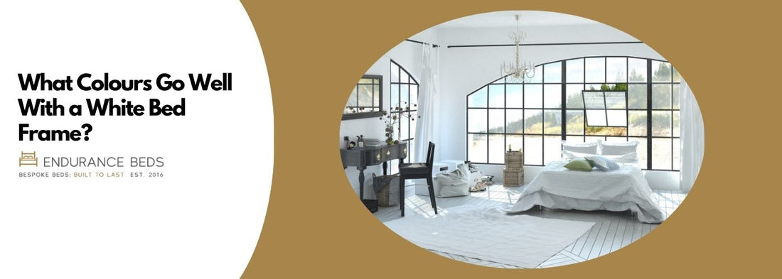 what colours go well with a white bed frame