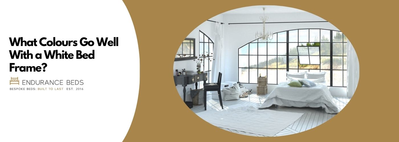 what colours go well with a white bed frame