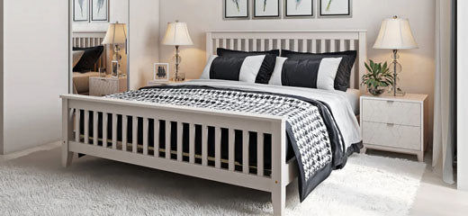 View Cream Wooden Bed Frames