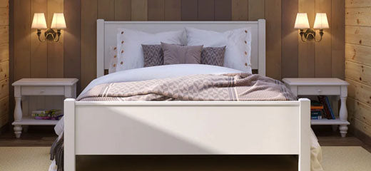 View White Wooden Beds