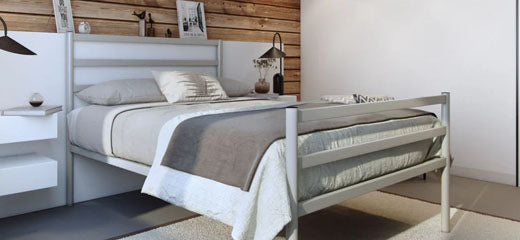 View Grey Metal Bed Frames