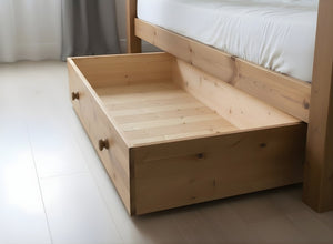 Three-quarter length drawer in a matching colour finish