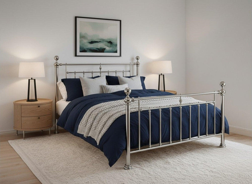 Alexander Bed in Black Nickel Finish