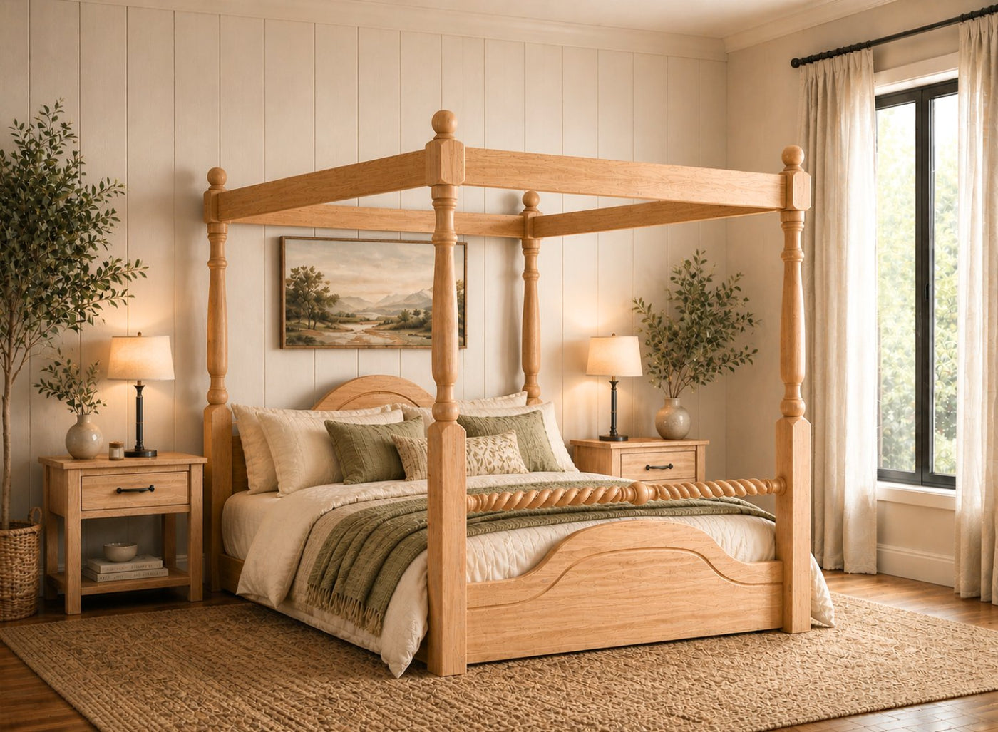 Ashwicken 4 Poster Floor Bed