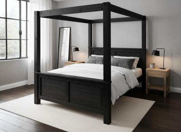 Barnwell 4 Poster in Black Ash Finish (High End)