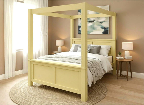 Barnwell 4 Poster in Dayroom Yellow Finish (High End)