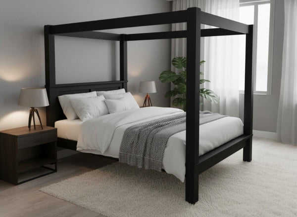 Barnwell 4 Poster in Black Ash Finish (Low End)