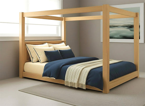 Barnwell Floor Bed in Antique Finish