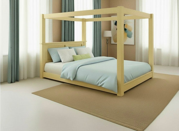 Barnwell Floor Bed in Dayroom Yellow Finish