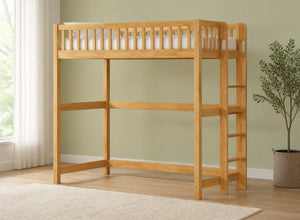 Beckley High Sleeper Stained in Light Oak