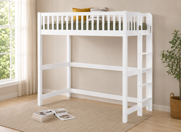 Beckley High Sleeper - White