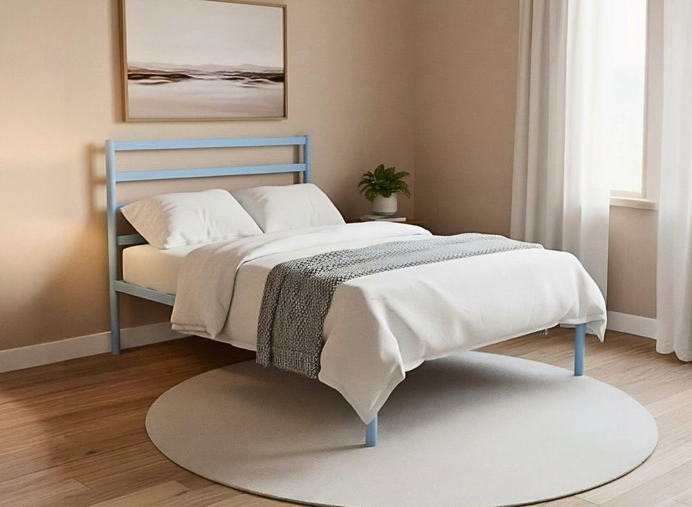 Belmont Sage Green Metal Bed