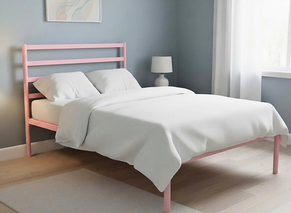 Belmont Pastel Pink Metal Bed