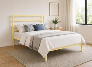 Belmont Bed in Pastel yellow