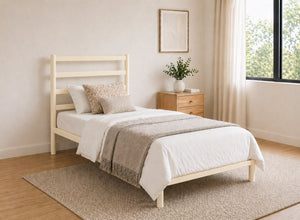 Belmont Bed in Cream, Single Size