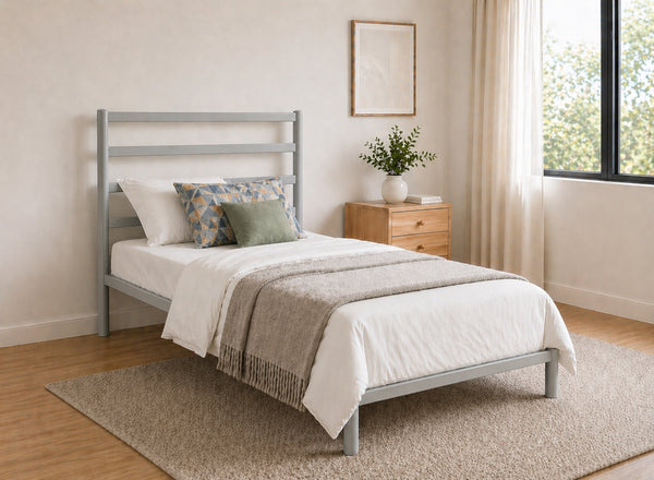 Belmont Bed in Grey, Single Size