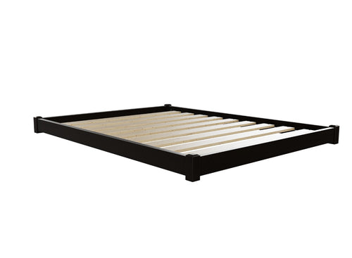 Ludham Wooden Floor Bed Finished in Stained Black