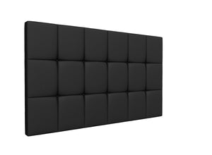 Celosia Strutted Headboard Finished in Black Fabric 