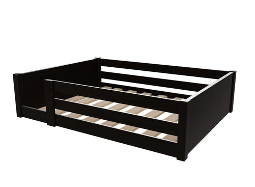 Sparham Toddler Floor bed Finished in Stained Black Ash