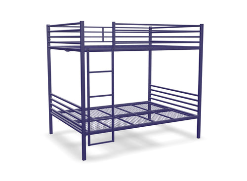 Metal Quad Bunk Bed Finished in Painted Blue