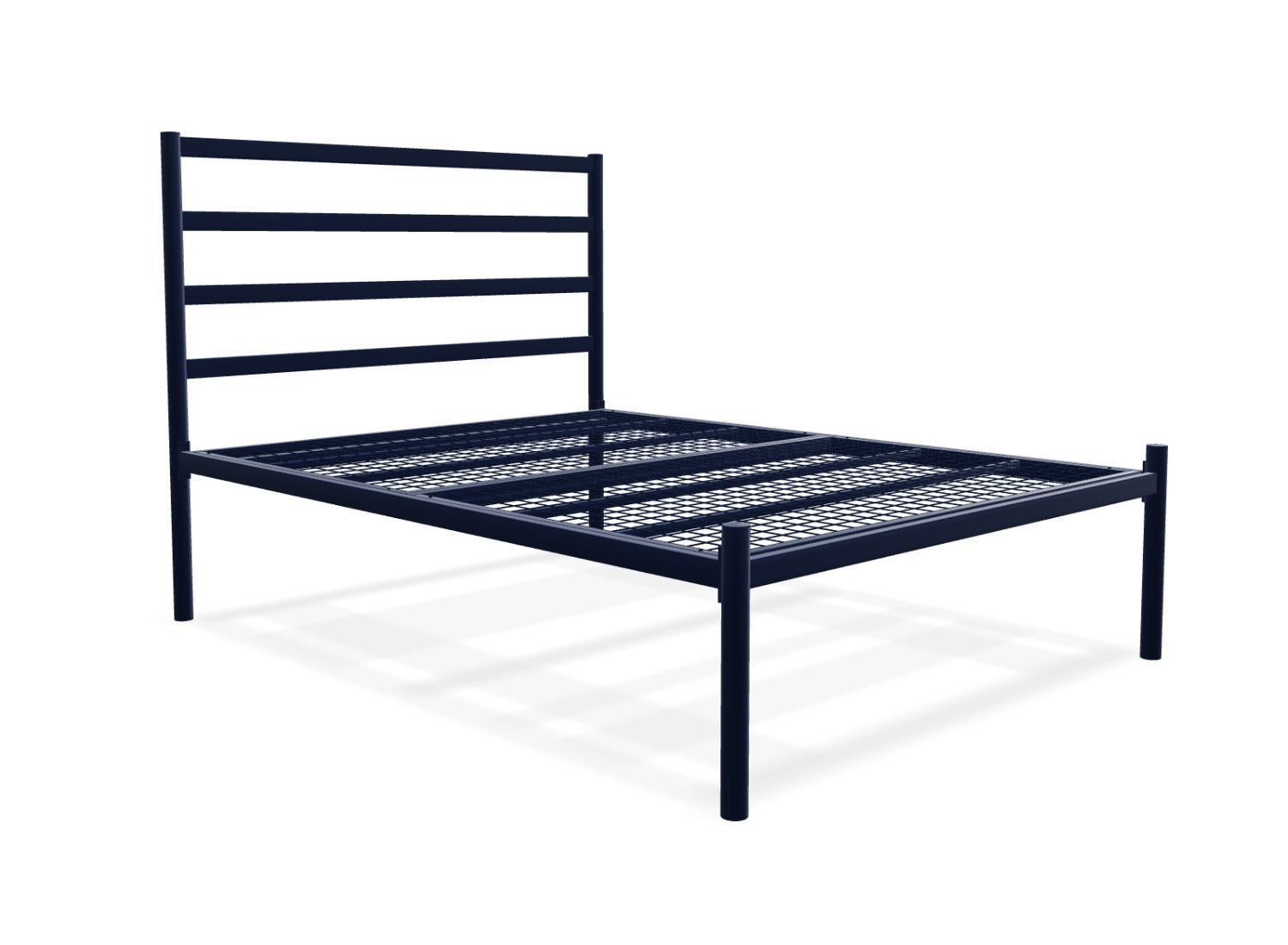 King Metal Bed Frame Solid Bedstead Base with Headboard and Footboard, Metal Slat Support and Underbed Storage Space, Bedroom Furniture w/ Space King Metal Bed Frame Solid Bedstead Base with Headboard and Footboard, Metal Slat Support and Underbed Storage Space, Bedroom Furniture w/ Space