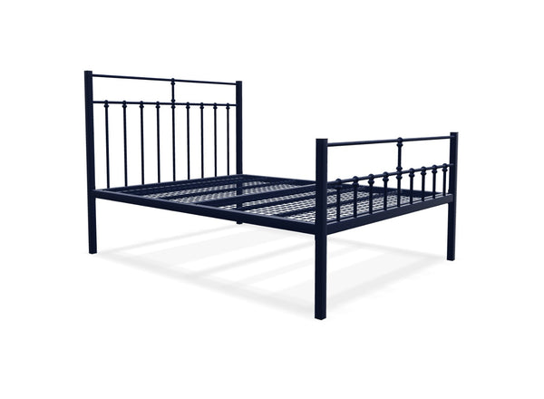 Lenox High End Metal Bed Frame Finished in Painted Blue