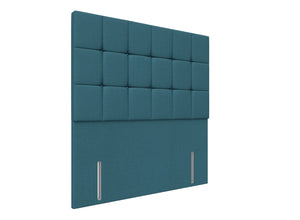 Celosia Floor Standing Headboard Finished in Moda Cobalt Blue
