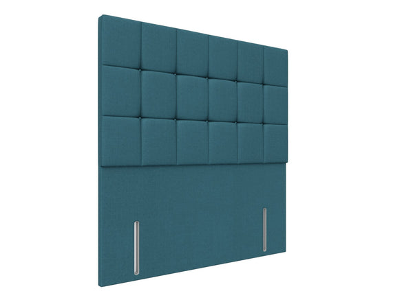 Celosia Floor Standing Headboard Finished in Moda Cobalt Blue