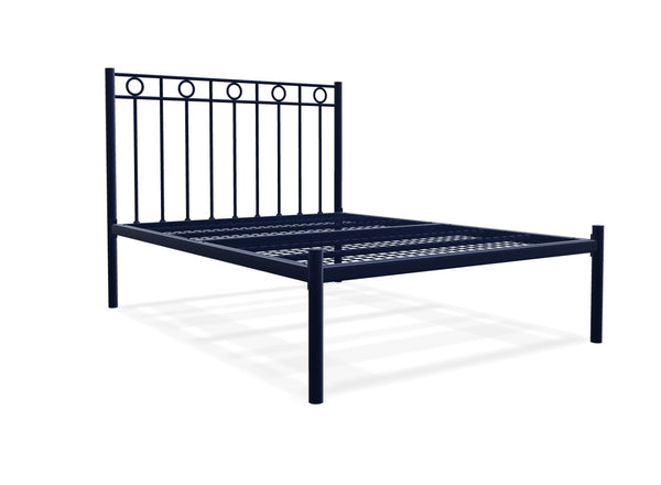 Ivy Low End Metal Bed Frame Finished in Painted Blue