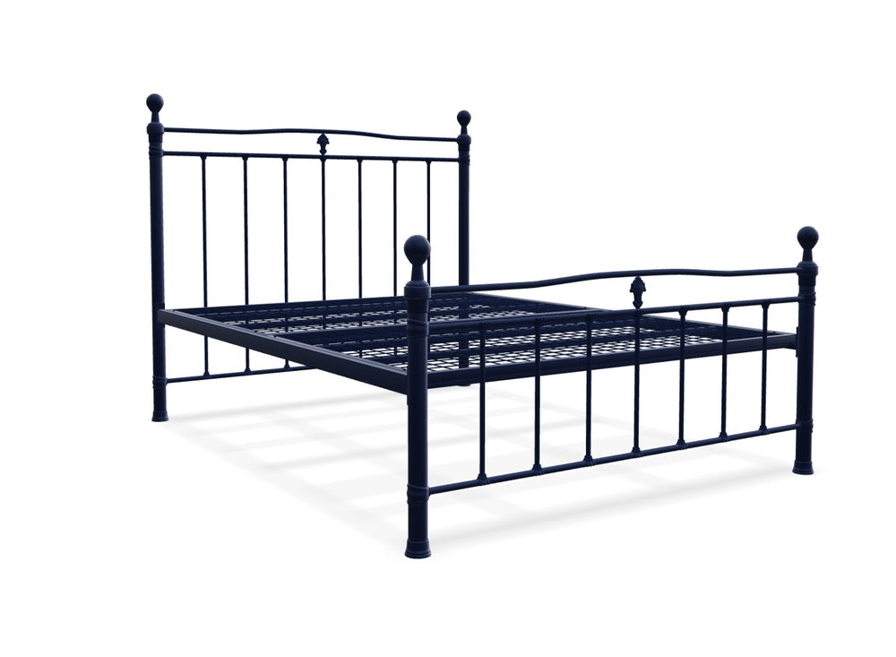 Tunstall Metal Bed Frame Finished in Painted Pink