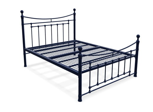 Carbrook Metal Bed Frame Finished in Blue